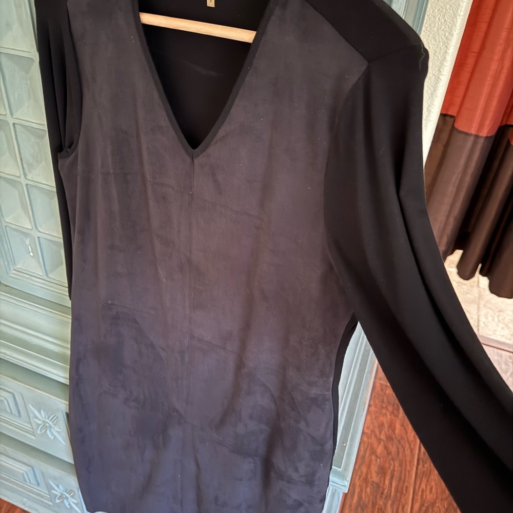Vince Camuto Black Long Sleeve Dress